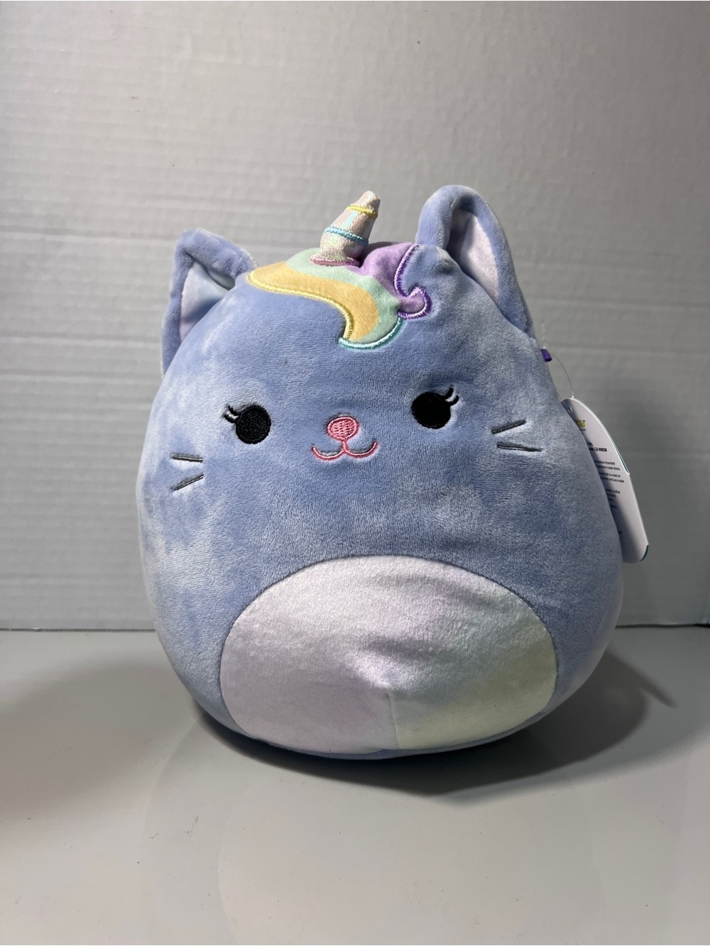 Squishmallows Clarice Caticorn 8” Plush Kellytoy 2021 Purple Cat Unicorn NWT